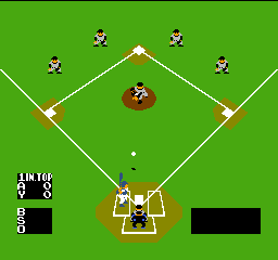 Baseball (USA, Europe) In game screenshot